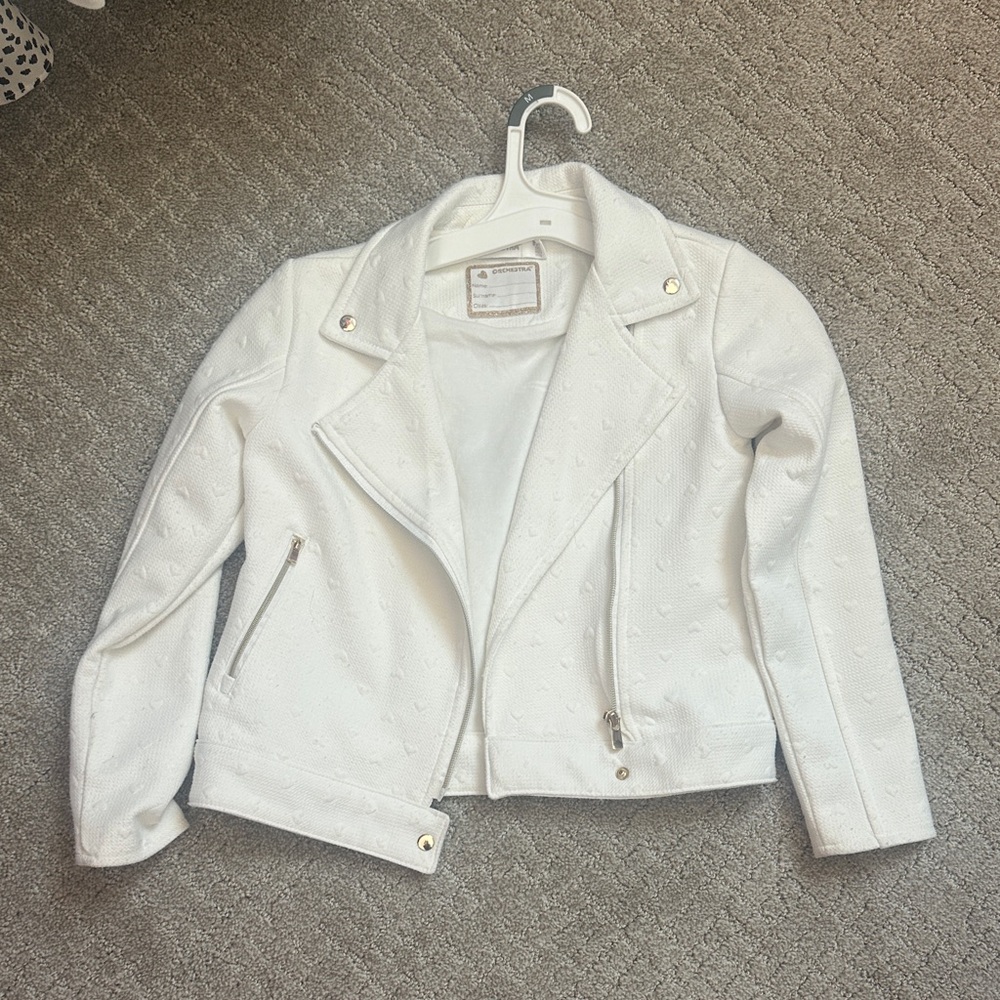 Hestra White Women's Leather Jacket
